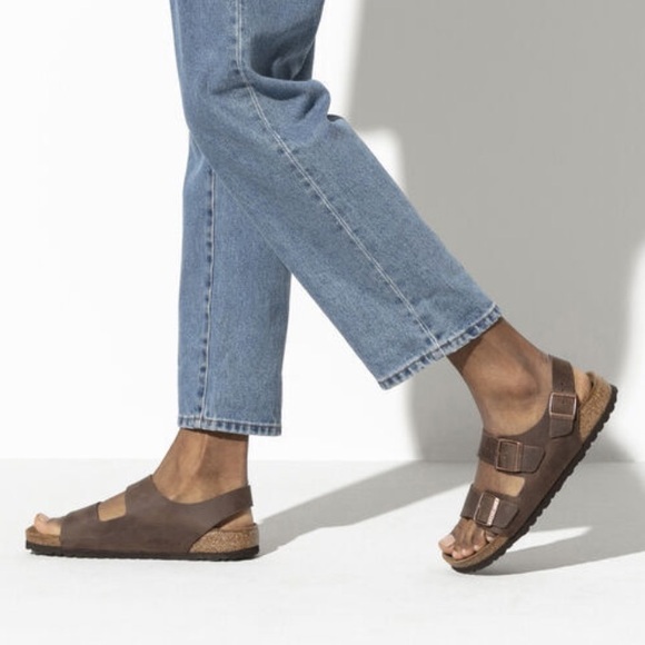 BIRKENSTOCK MILANO HABANA BROWN UNISEX SANDALS Sz 42 - Picture 1 of 11